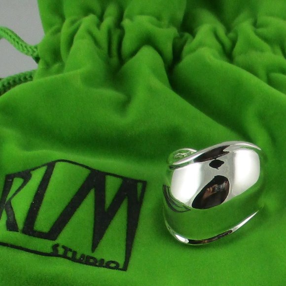 RLM Studio Sterling Domed Ring - Size 5 - Picture 7 of 8